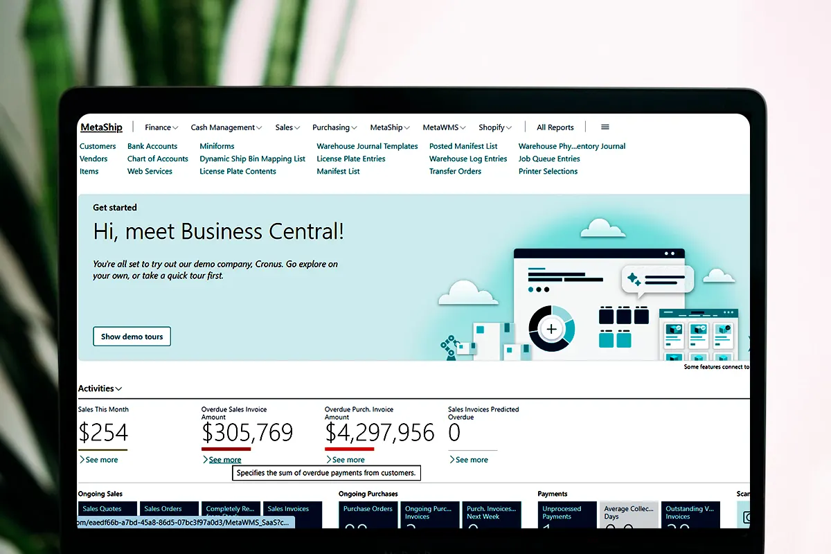 Shipping management software for dynamics365 business central