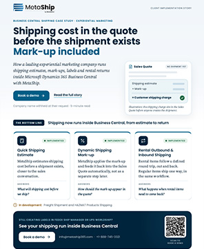 MetaShip Business Central Shipping Case Study